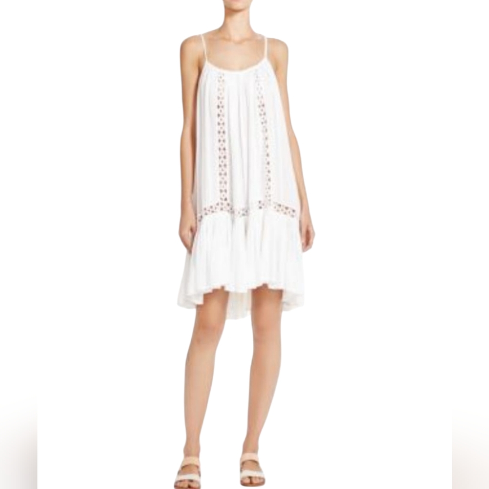 Swimsuits for All Sleeveless Eyelet Swim Dress Size 14\16